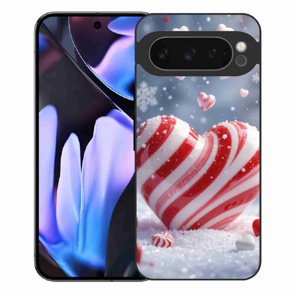 Zselés borítás mmCase a Google Pixel 9 Pro XL számára - édes szívecske