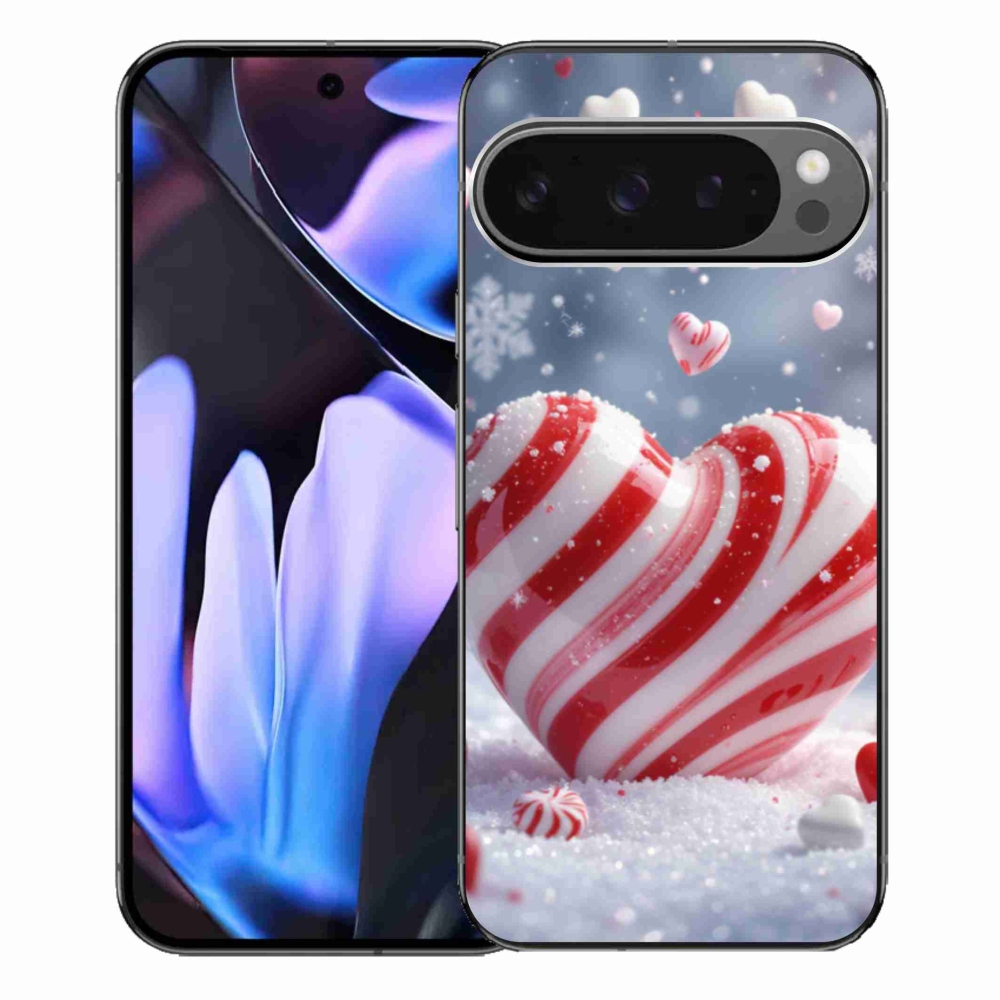 Zselés borítás mmCase a Google Pixel 9 Pro XL számára - édes szívecske