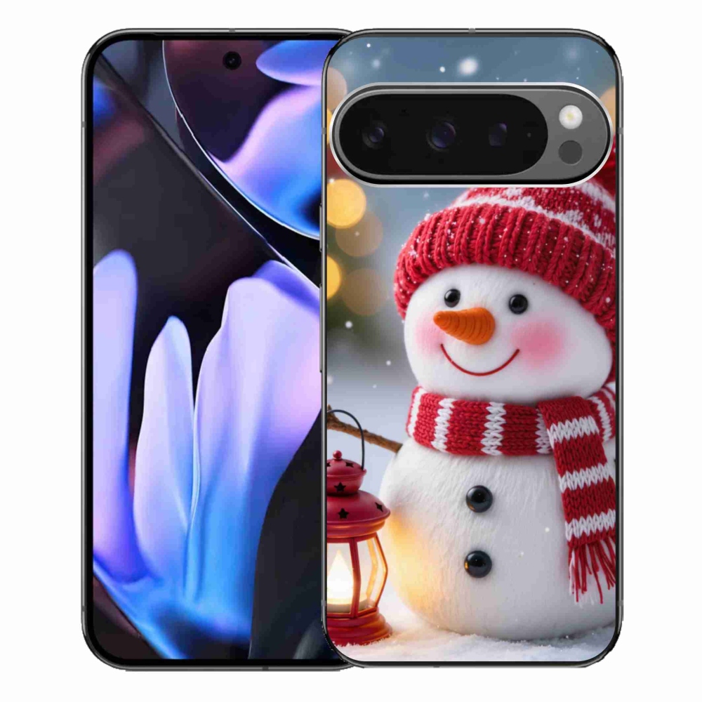 Gél borítás mmCase a Google Pixel 9 Pro XL számára - Hóember 2