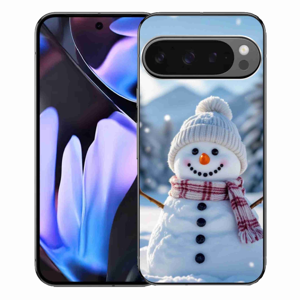 Gél borítás mmCase a Google Pixel 9 Pro XL számára - Hóember 3