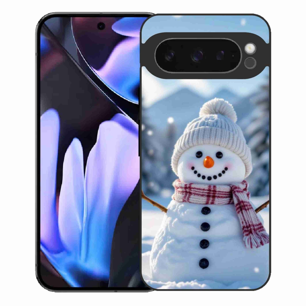 Gél borítás mmCase a Google Pixel 9 Pro XL számára - Hóember 3