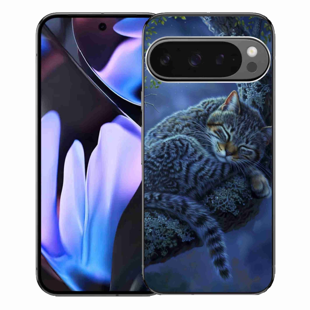 Gél borítás mmCase a Google Pixel 9 Pro XL-hez - alvó macska