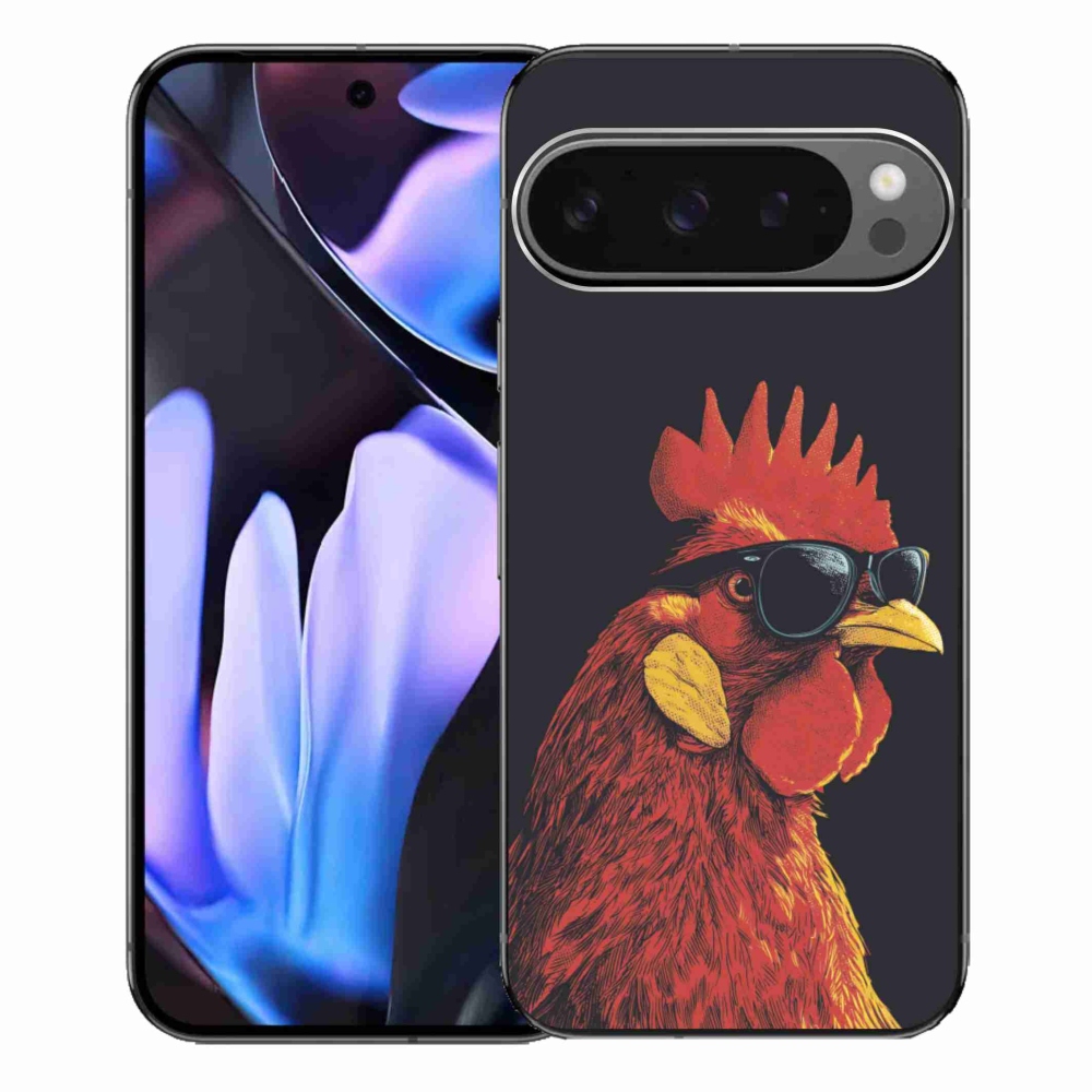 Zselés borítás mmCase a Google Pixel 9 Pro XL számára - stílusos kakas