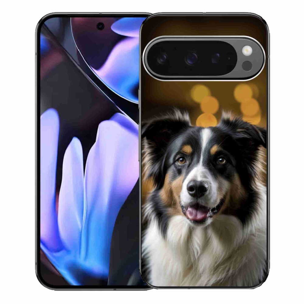 mmCase gél tok a Google Pixel 9 Pro XL-hez – mosolygós ausztrál juhászkutya