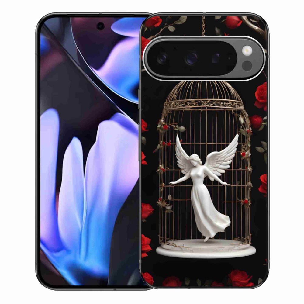 Gél borítás mmCase a Google Pixel 9 Pro XL számára - csapdába esett angyal