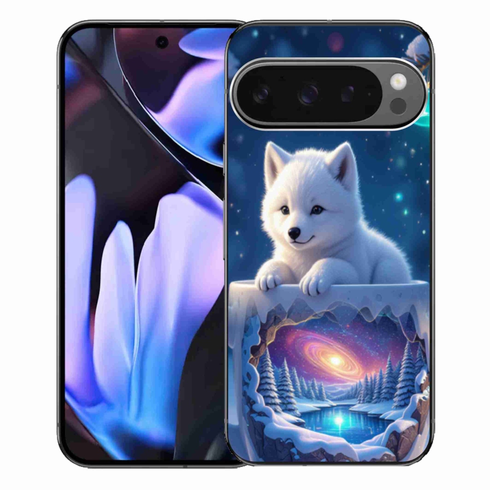 Gél borítás mmCase a Google Pixel 9 Pro XL számára - Karácsonyi kölyökkutya