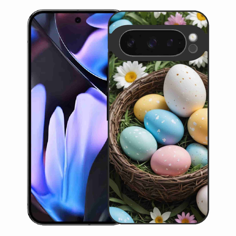 Zselés borítás mmCase a Google Pixel 9 Pro XL számára - Húsvéti tojások 2