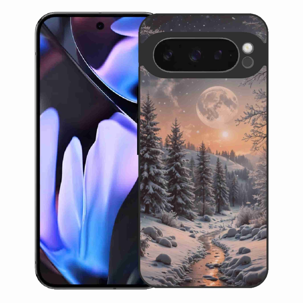 Gél borítás mmCase a Google Pixel 9 Pro XL-hez - téli táj 2
