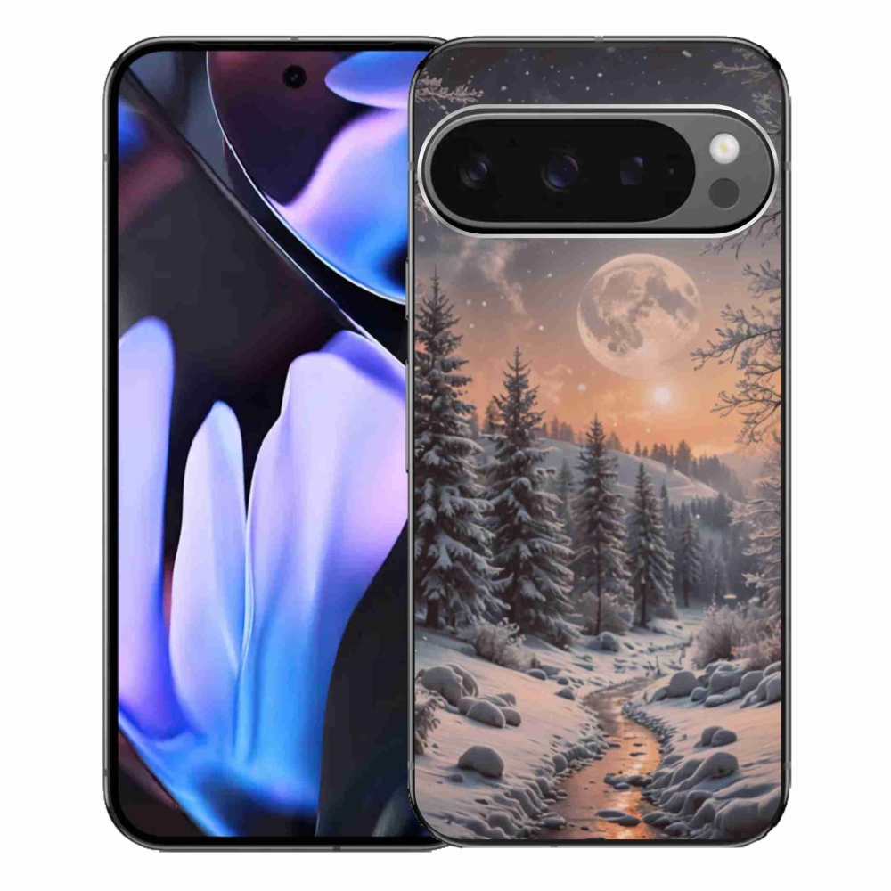 Gél borítás mmCase a Google Pixel 9 Pro XL-hez - téli táj 2