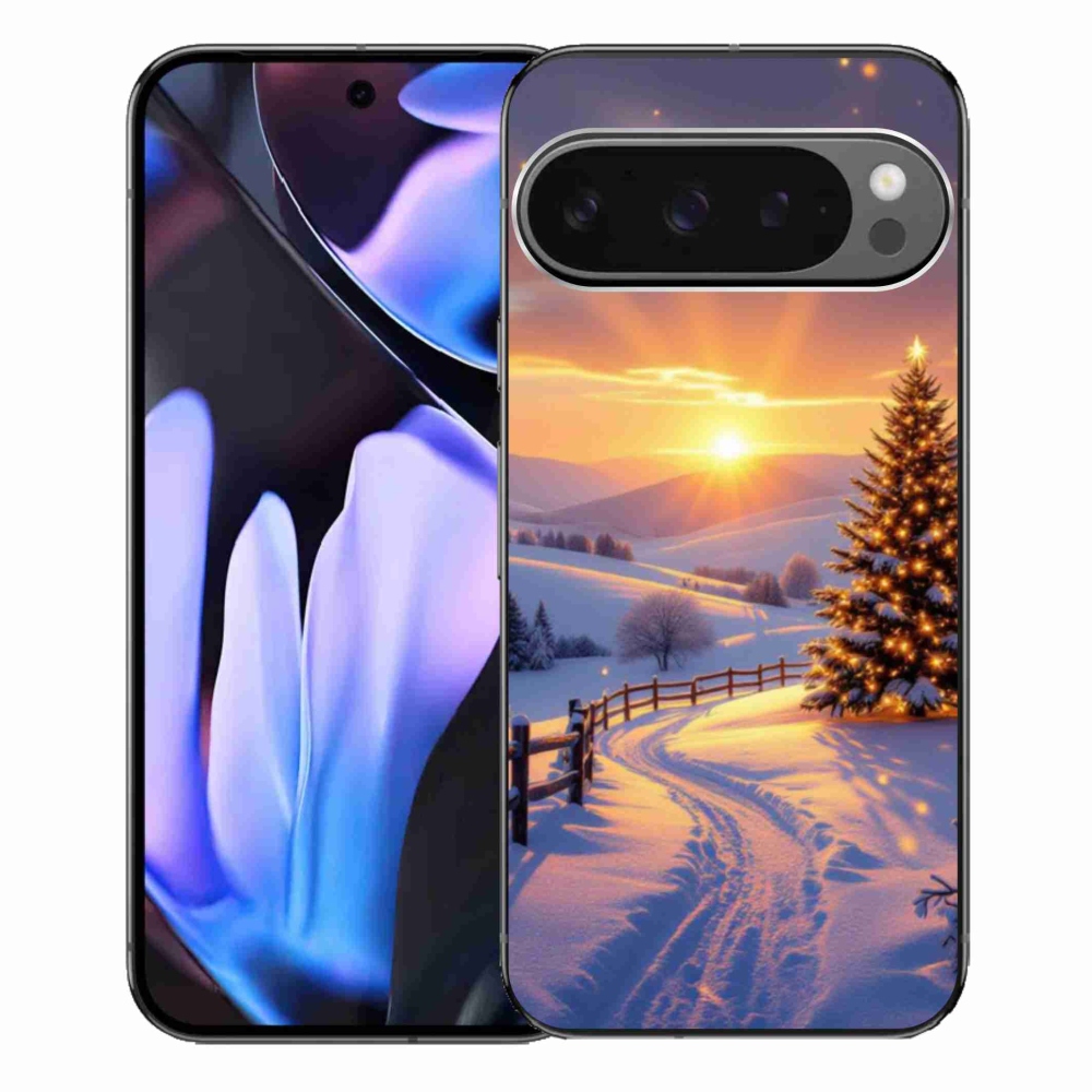 Gél borítás mmCase a Google Pixel 9 Pro XL számára - téli tájkép
