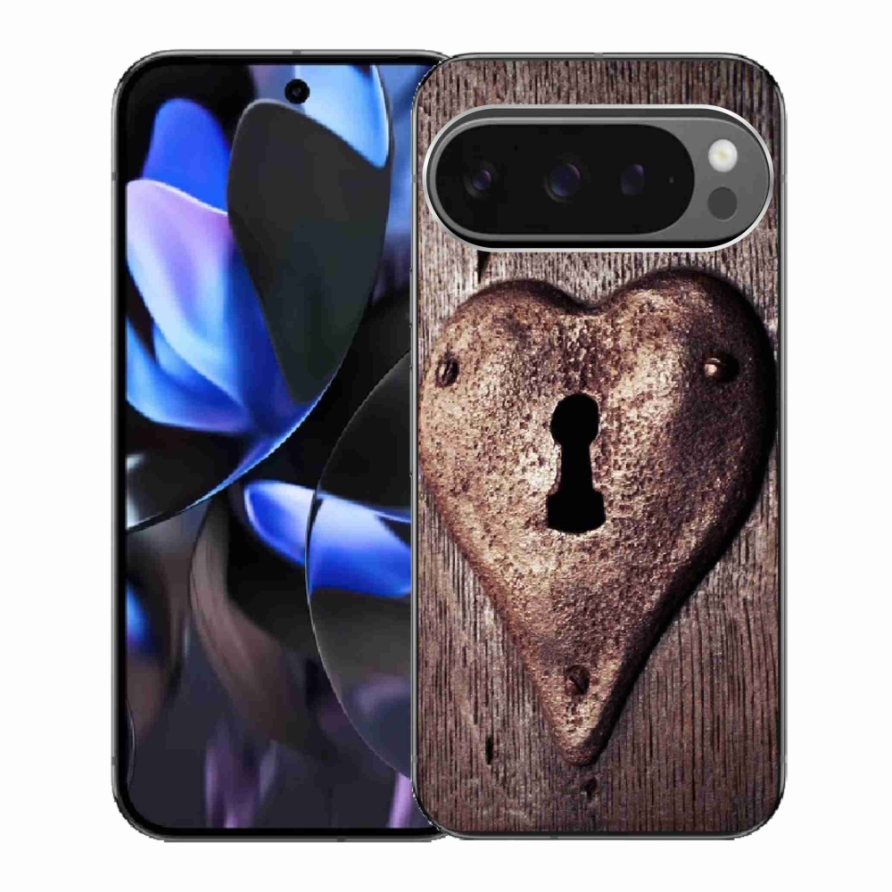 Zselés borítás mmCase a Google Pixel 9 Pro számára - szív alakú zár