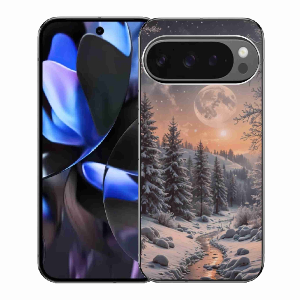 Gél borítás mmCase a Google Pixel 9 Pro számára - téli táj 2