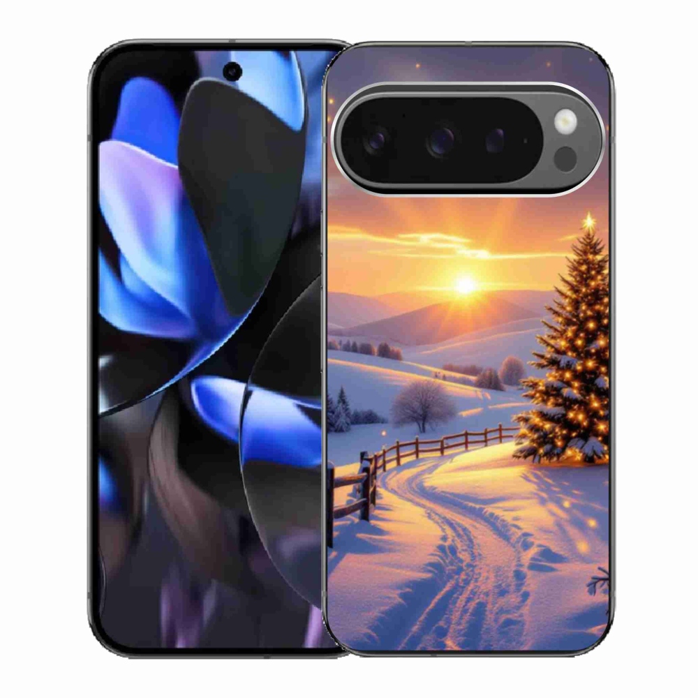 Gél borítás mmCase a Google Pixel 9 Pro számára - téli tájkép