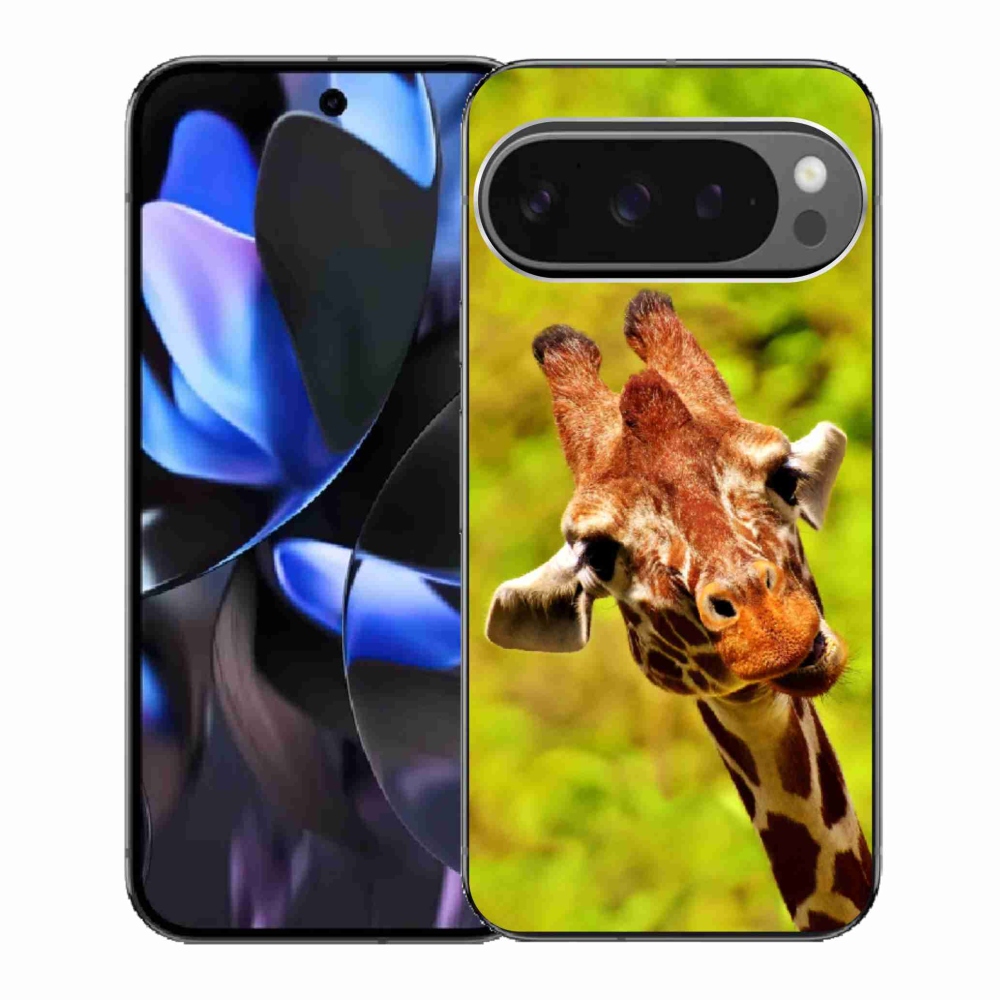 Zselés borítás mmCase a Google Pixel 9 Pro számára - zsiráf