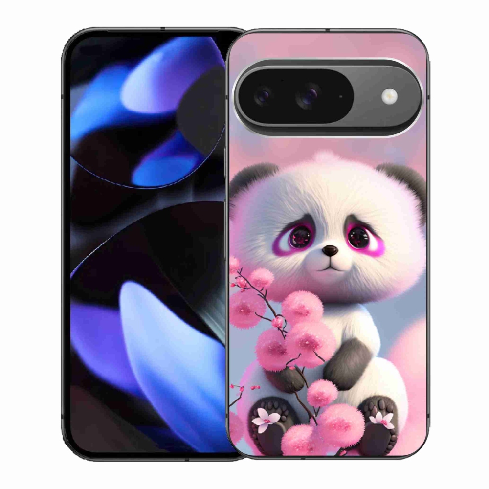 Gél borítás mmCase a Google Pixel 9-hez - aranyos panda 1