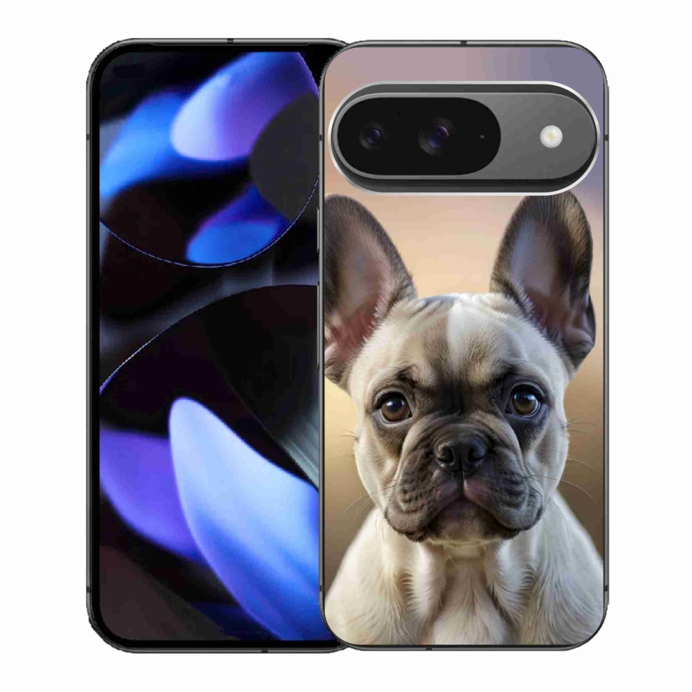 Gél borítás mmCase a Google Pixel 9-hez - aranyos francia bulldog