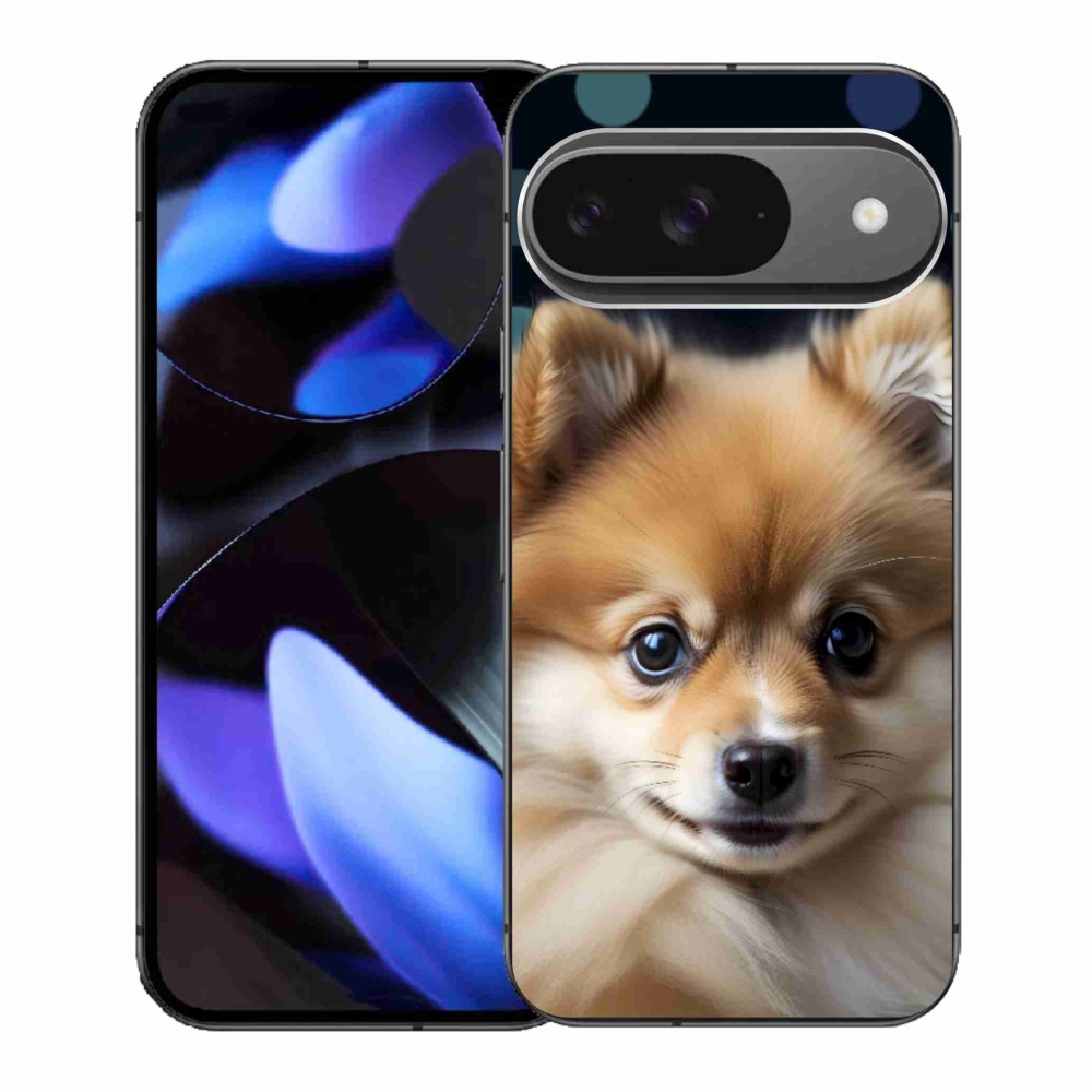 Gél borítás mmCase a Google Pixel 9-hez - aranyos pomerániai kutya