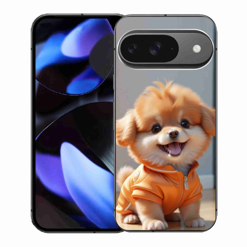 Gél borítás mmCase a Google Pixel 9-hez - aranyos pomerániai pulóverben