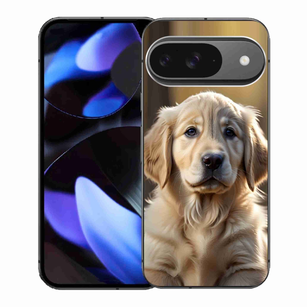 Gél borító mmCase a Google Pixel 9-hez - aranyos arany retriever