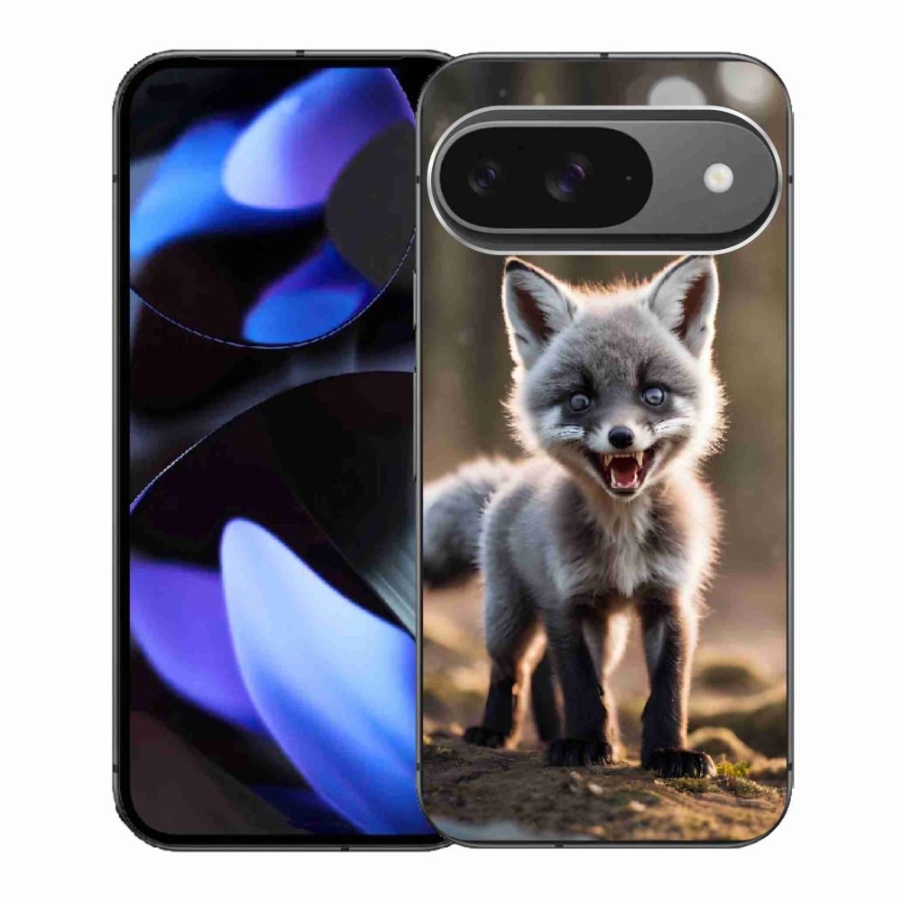 Gél borítás mmCase a Google Pixel 9-hez - dühös róka