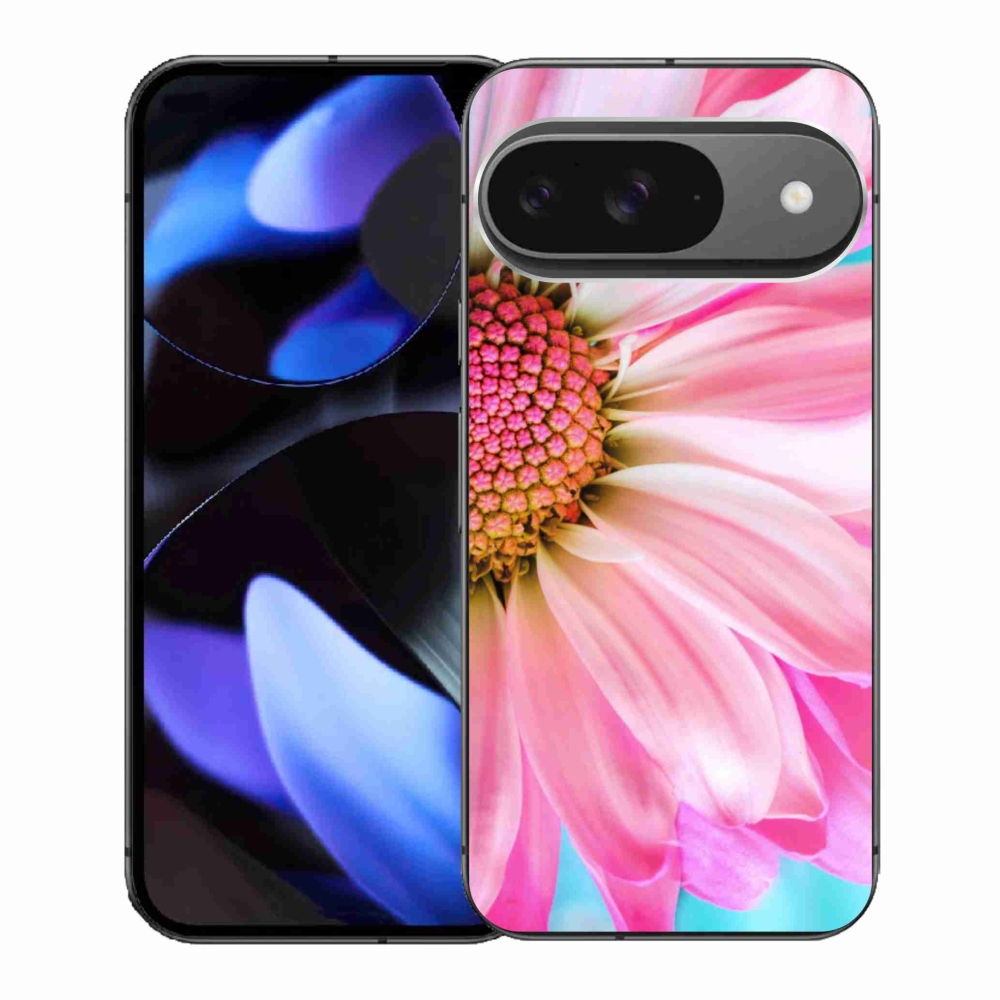 Gél védőhuzat mmCase a Google Pixel 9-hez - rózsaszín virág