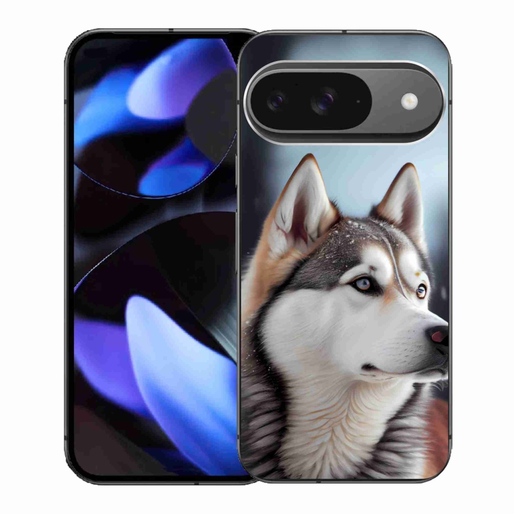 Zselés borítás mmCase a Google Pixel 9-hez - Szibériai Husky
