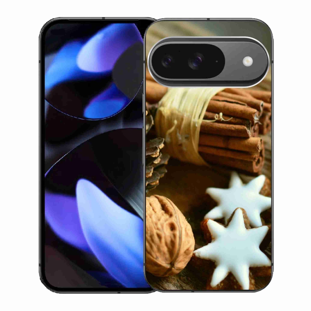 Gél borítás mmCase a Google Pixel 9-hez - fahéj és mézeskalács