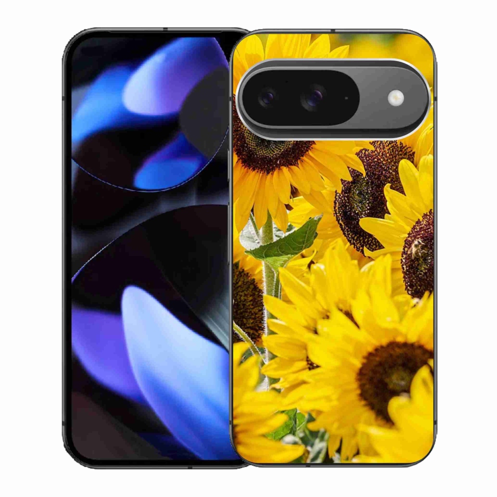 Gél borítás mmCase a Google Pixel 9-hez - Napraforgó