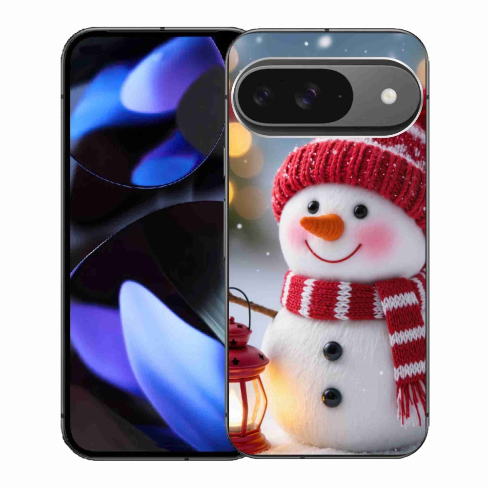 Gél borító mmCase a Google Pixel 9-hez - hóember 2