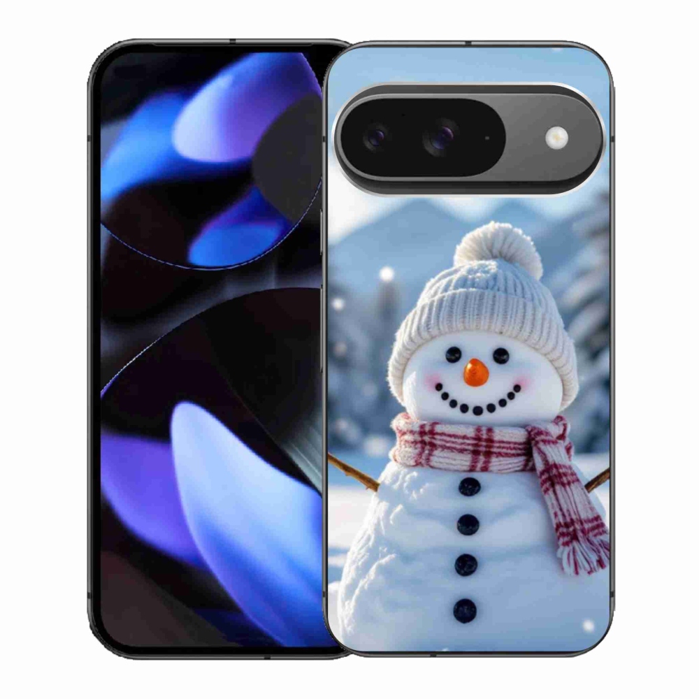 Gél borítás mmCase a Google Pixel 9-hez - hóember 3