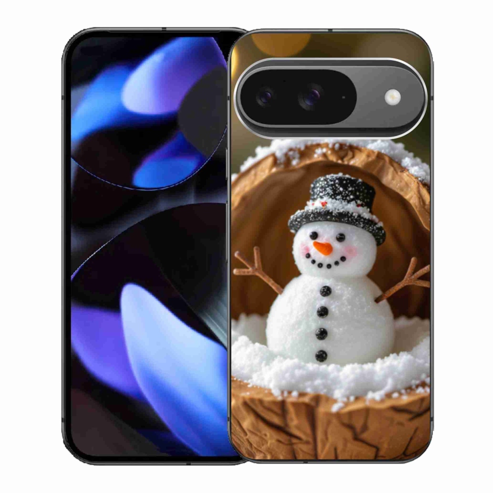 Gél borítás mmCase a Google Pixel 9-hez - Hóember 4