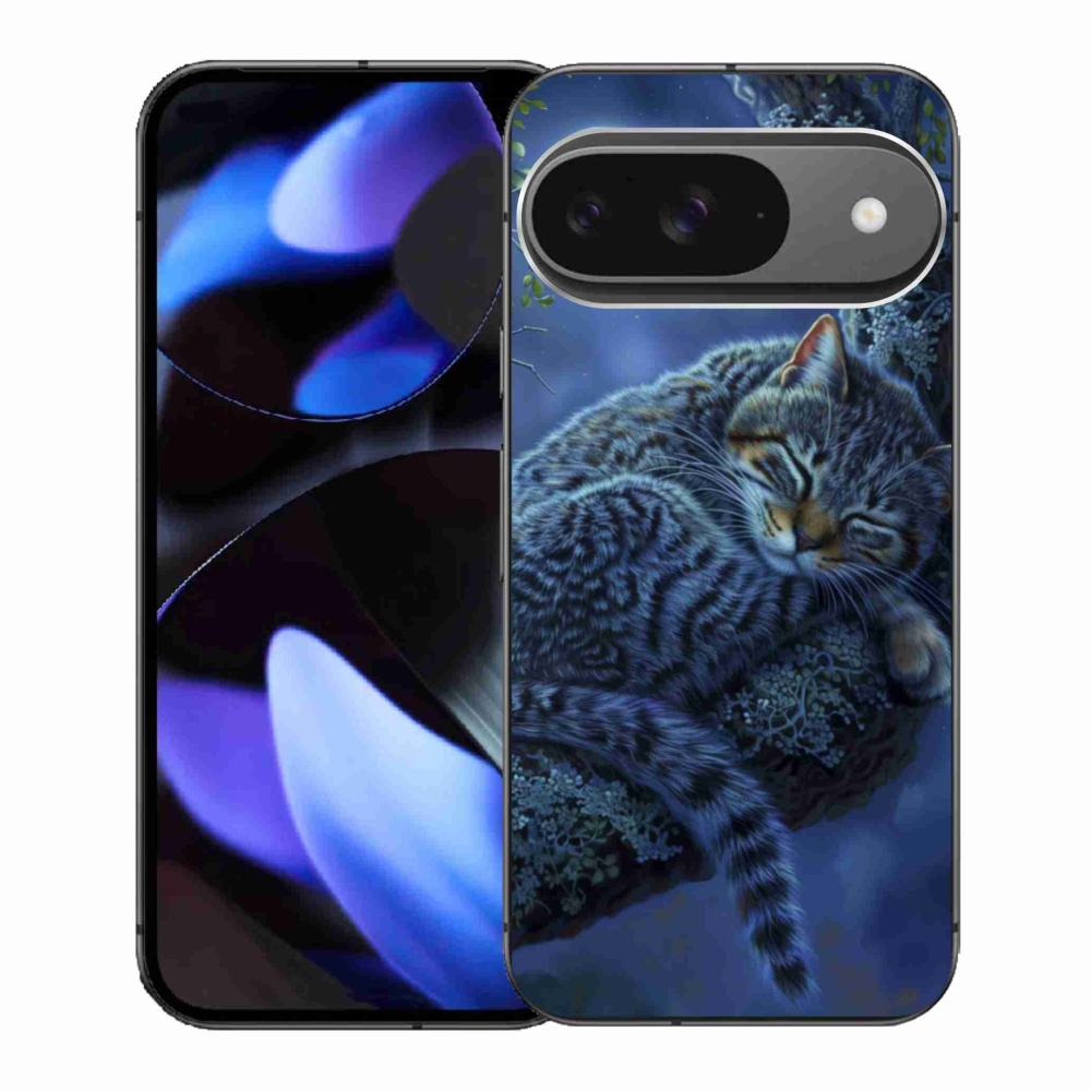 Gél borítás mmCase a Google Pixel 9-hez - alvó macska