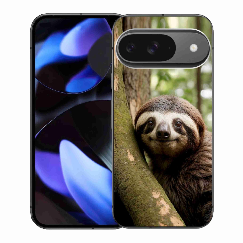 Gél borítás mmCase a Google Pixel 9-hez - mosolygó lajhár