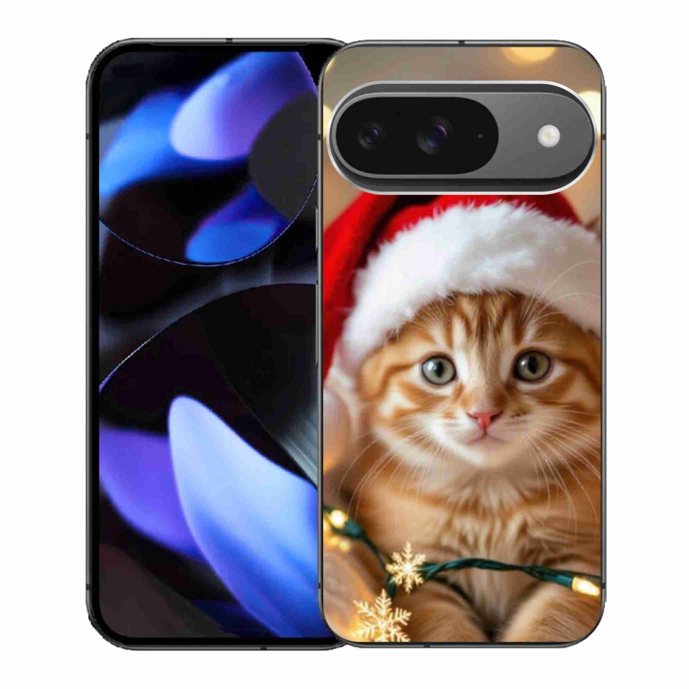 Gél borítás mmCase a Google Pixel 9-hez - Karácsonyi cica