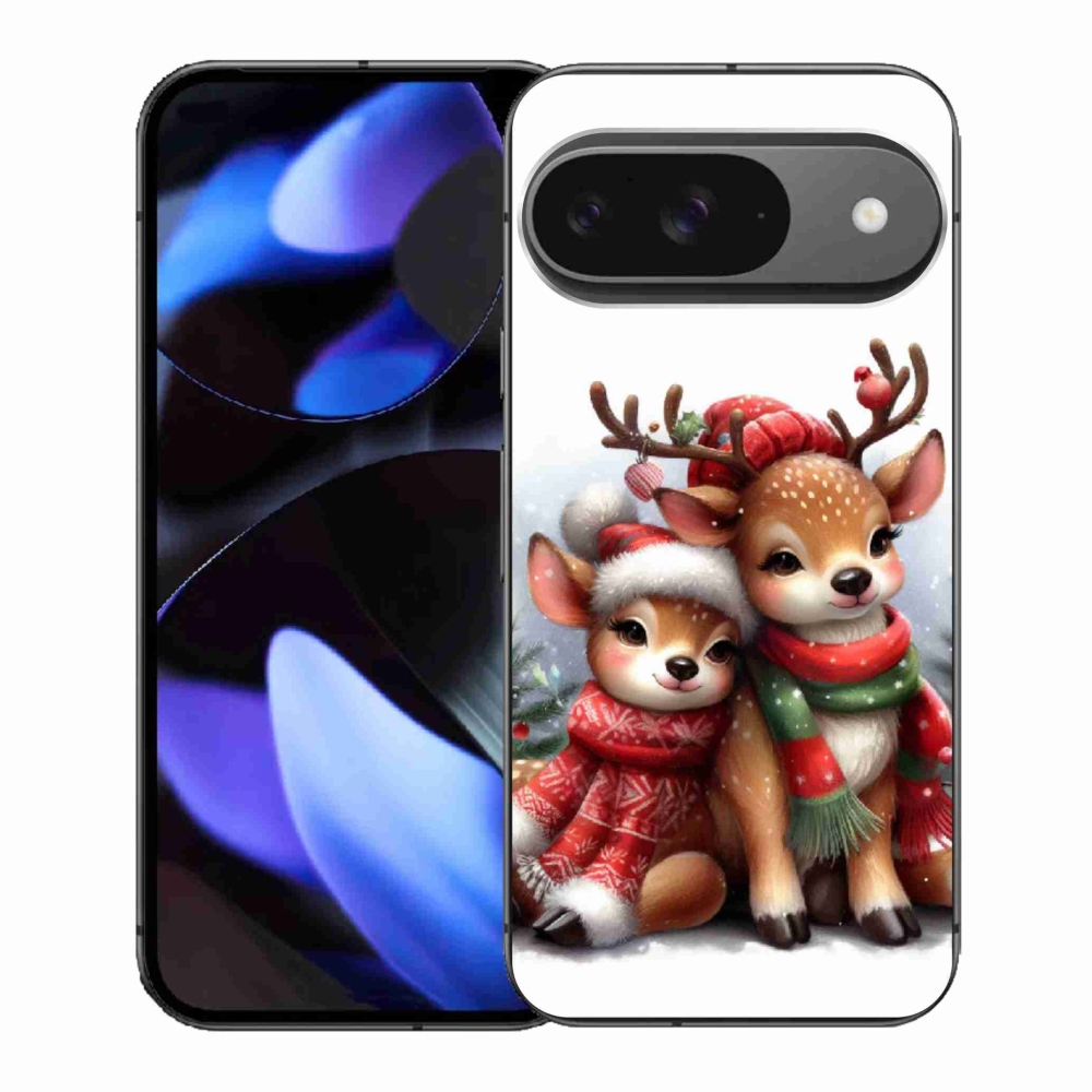 Gél borítás mmCase a Google Pixel 9-hez - karácsonyi rénszarvas