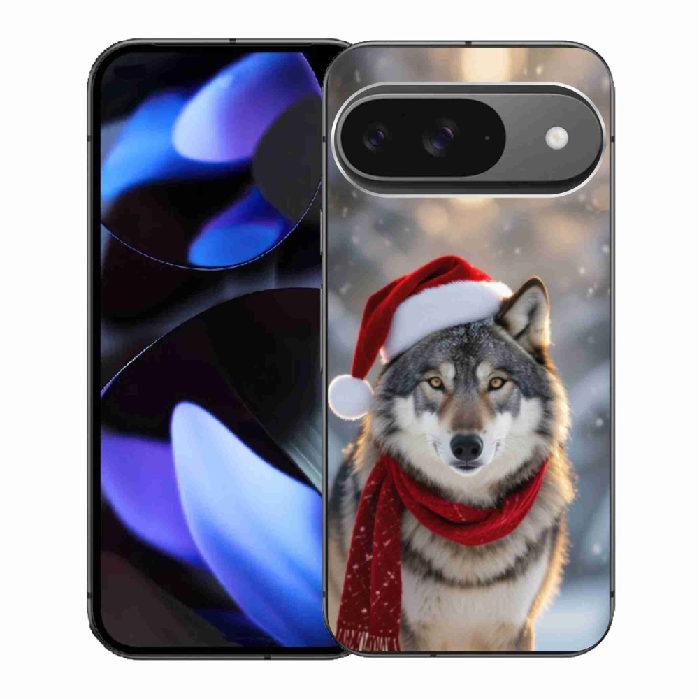 Gél borítás mmCase a Google Pixel 9-hez - Karácsonyi farkas