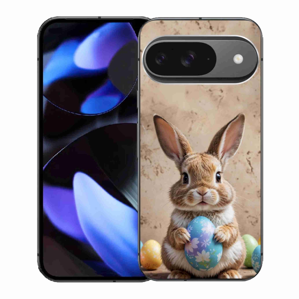 Gél borítás mmCase a Google Pixel 9-hez - Húsvéti nyuszi