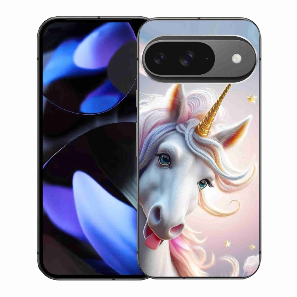 Gél borítás mmCase a Google Pixel 9-hez - vidám egyszarvú