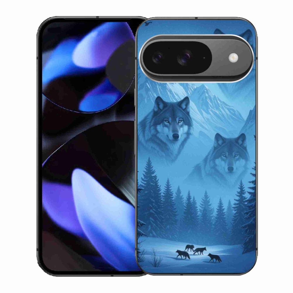 Zselés borítás mmCase a Google Pixel 9-hez - farkas csomag