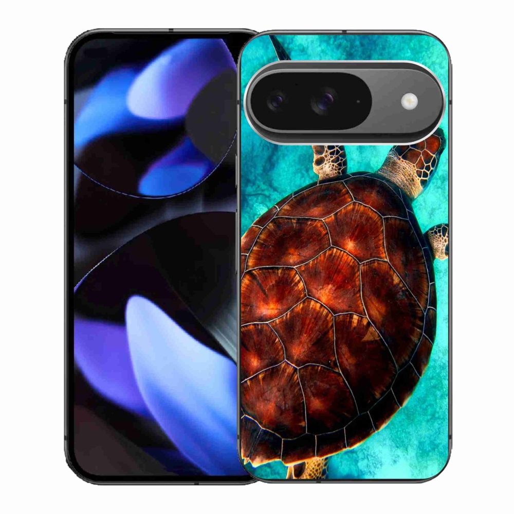Zselés borítás mmCase a Google Pixel 9-hez - teknősbéka