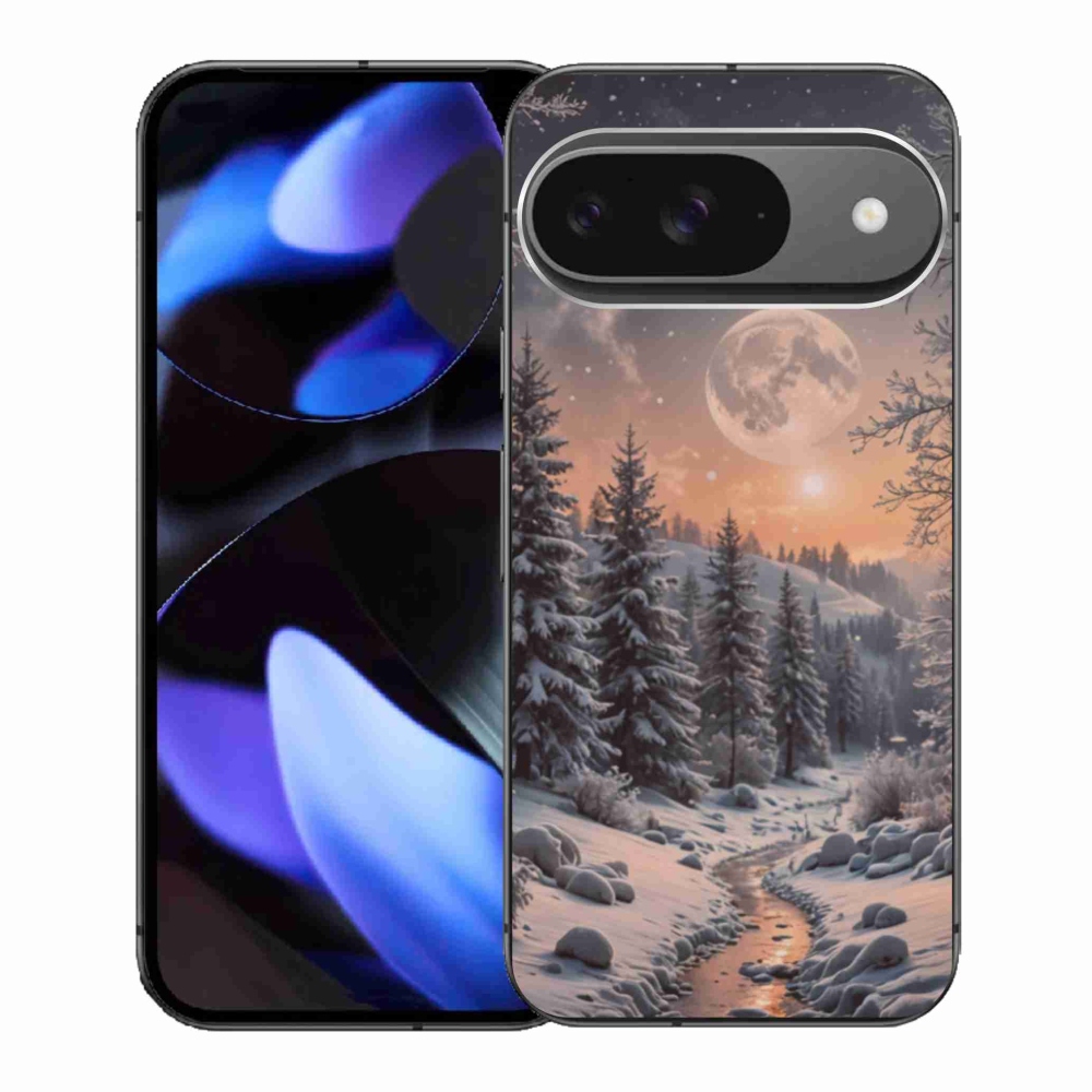Gél borítás mmCase a Google Pixel 9-hez - téli táj 2