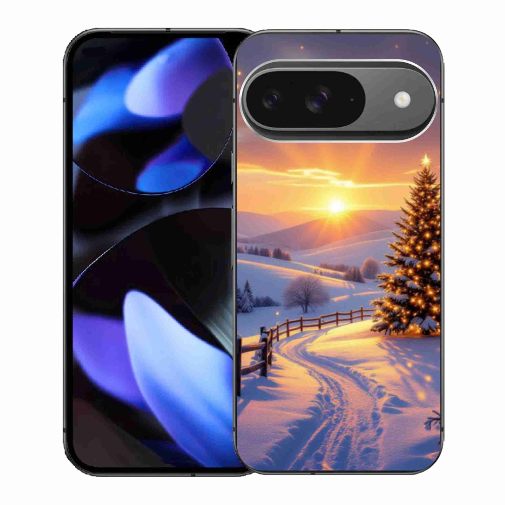 Gél borítás mmCase a Google Pixel 9-hez - téli tájkép