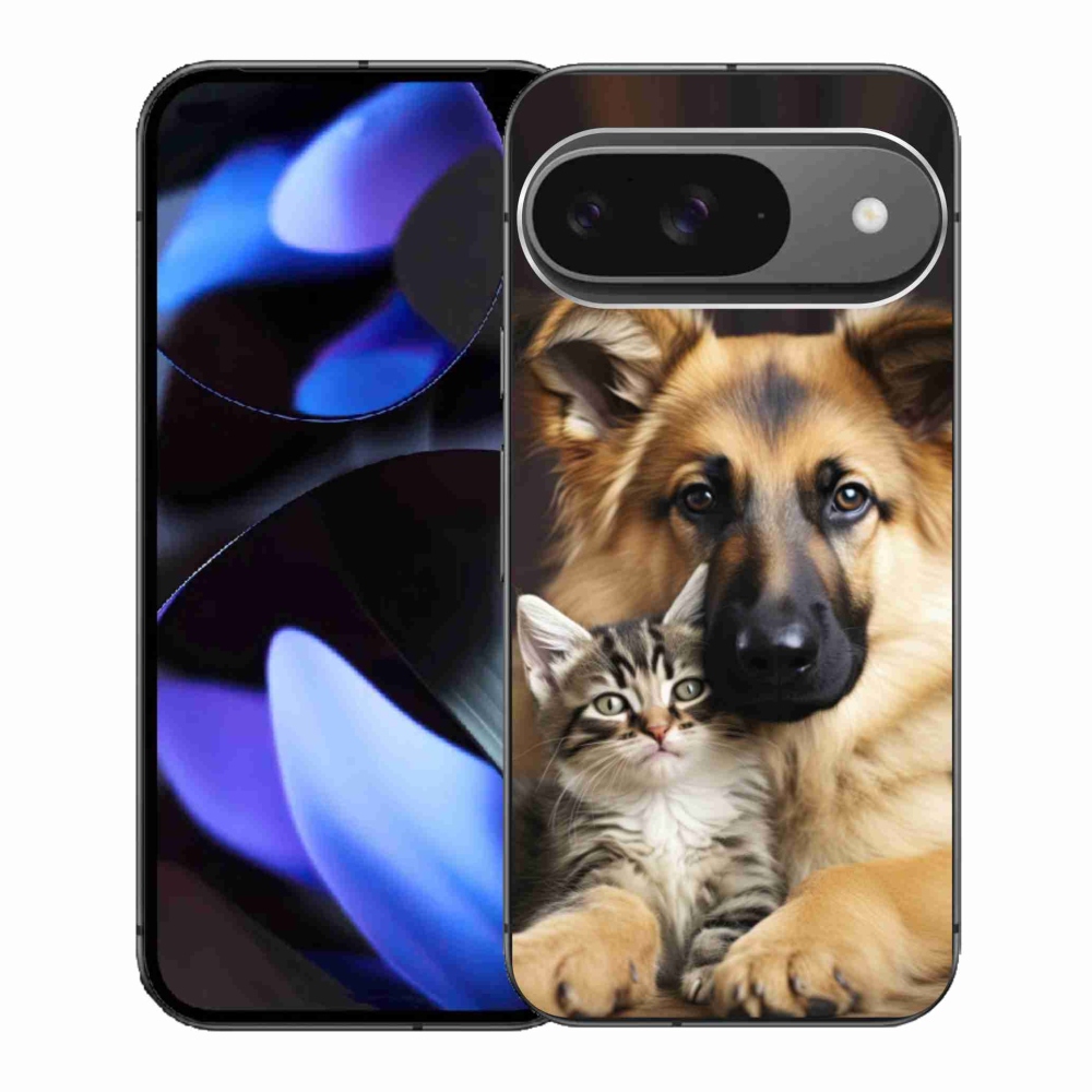 Gél borítás mmCase a Google Pixel 9-hez - állati barátság