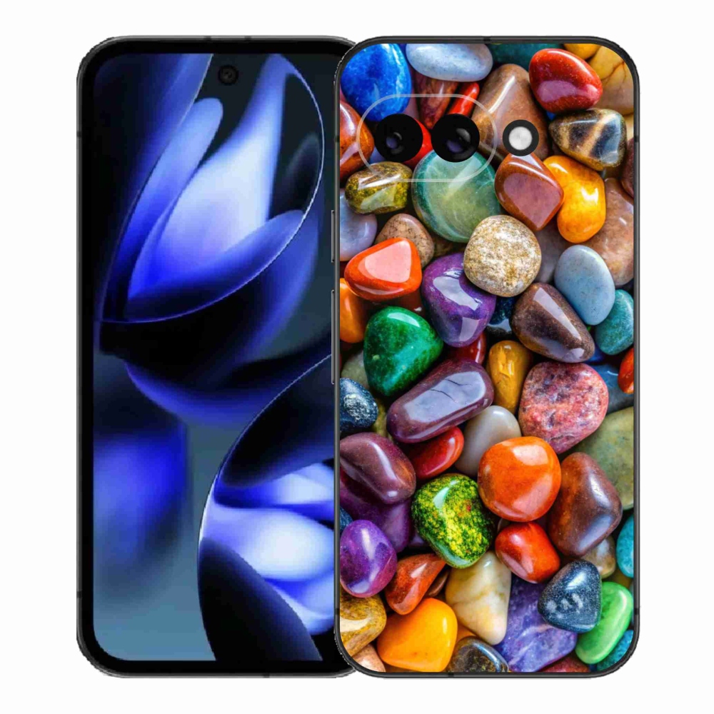 Gél borítás mmCase a Google Pixel 9a számára - színes strasszkövek