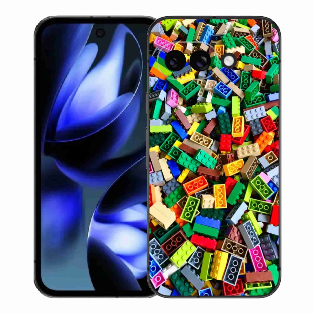 Gél borítás mmCase a Google Pixel 9a számára - színes építőkockák