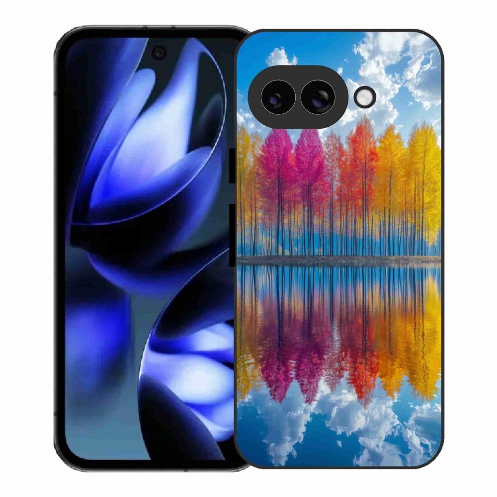 Gél borítás mmCase a Google Pixel 9a számára - színes fák