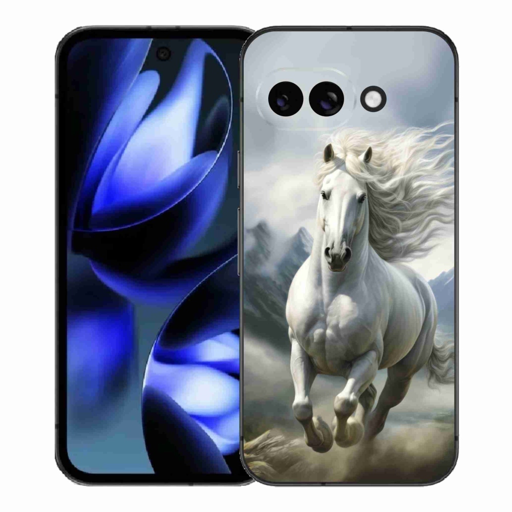 mmCase gél tok a Google Pixel 9a-hoz – Futó fehér ló 3
