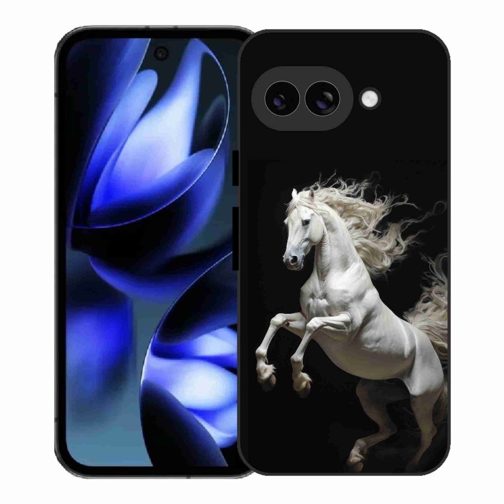 Gél borítás mmCase a Google Pixel 9a számára - fehér ló 4