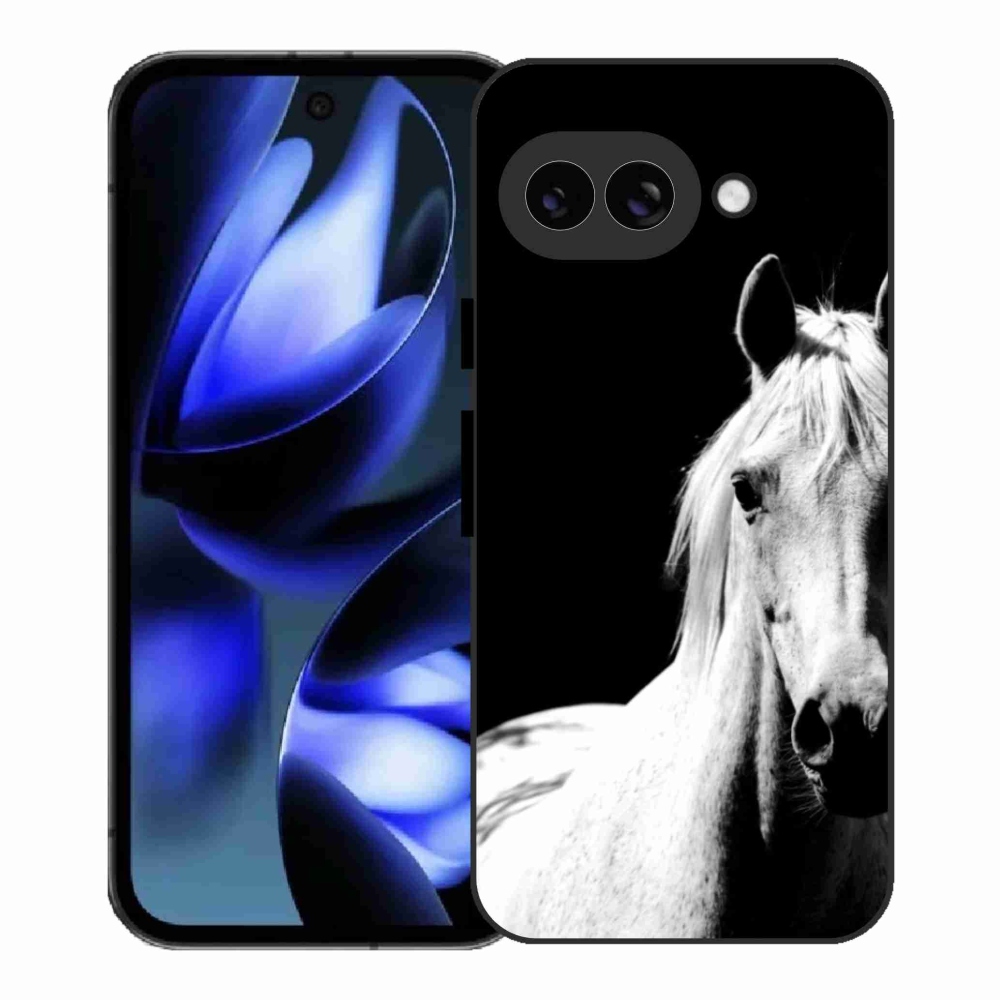 Gél borítás mmCase a Google Pixel 9a számára - Fehér ló 5