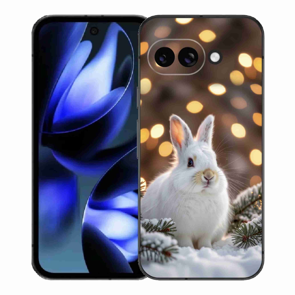 mmCase gél tok a Google Pixel 9a-hoz – fehér nyuszi